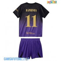 Camisa de time de futebol Barcelona Raphinha Belloli #11 Replicas 2º Equipamento Infantil 2026-27 Manga Curta (+ Calças curtas)